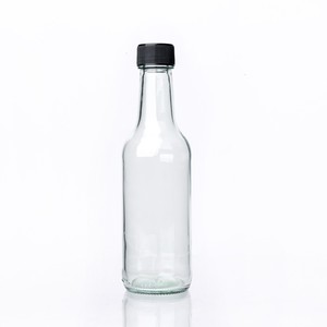 Langlebige Mini-Glasbehälter für Scharfe Soßen 150ml 250ml 350ml mit Plastikdeckeln Lebensmittelecht für Chili <span class=keywords><strong>Tabasco</strong></span> Sauce - Product Image 2
