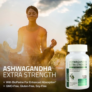 Ashwagandha อาหารเสริมที่กำหนดเองพร้อมพริกไทยดำอาหารเสริมสมุนไพรมังสวิรัติเพื่อสุขภาพ - Product Image 4