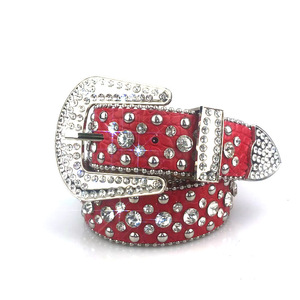 Cinturón de Mujer con Pedrería, Cinturón Decorativo Ancho de Cuero PU, 105 cm, 115 cm, 125 cm, 135 cm, Accesorio de Moda para Boda - Product Image 2