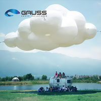 Ballon publicitaire gonflable géant personnalisé en forme de nuage, télécommandé, pour sites touristiques et décorations extérieures