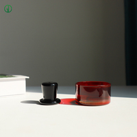 Support d'encens aromatique en verre borosilicate coloré moderne et personnalisé, résistant à la chaleur, pour la saison d'automne (vente en gros)