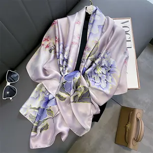 Brand peru Competitive Neck 90*180cm customizable Multifunction silk scarf Stylish