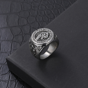 1 PC Stainless Steel Punk Style <strong>Wolf</strong> <strong>Ring</strong> for <strong>Men</strong> - Product Image 2