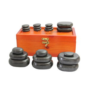 20-teiliges <span class=keywords><strong>Lava</strong></span> Hot <span class=keywords><strong>Stone</strong></span> <span class=keywords><strong>Massage</strong></span> set für Body <span class=keywords><strong>Spa</strong></span> Relaxation Geschenk box aus Holz - Product Image 2