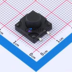 TD-1812SR-8.0H-250 Tactile Switch SMD-4P,12x12mm Switch Vertical Mount 12mm 12mm 8mm - Product Image 1