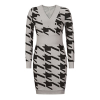Nouvelles robes pour femmes grandes tailles, robes en tricot à col en V, robes sexy, robes décontractées, automne-hiver 2022 pour femmes, 100% polyester, ODM