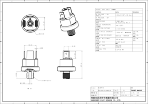 สวิตช์แรงดันน้ำ ตัวเรือนพลาสติก ไดอะแฟรมยาง 0.1Mpa แบบคงที่ SPST-NO G1/8 เกลียวภายนอก สำหรับปั๊ม หม้อต้มน้ำ HVAC - Product Image 6