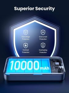 <span class=keywords><strong>Batterie</strong></span> externe portable haute capacité 10000 mAh 20W avec affichage numérique, ignifuge, pour <span class=keywords><strong>iPhone</strong></span> 14 15 16, qualité supérieure pour mobile - Product Image 4