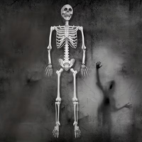 1 crâne d'Halloween super grand format - Parfait pour la décoration de maisons hantées, l'embellissement de bars et les décorations de fêtes.