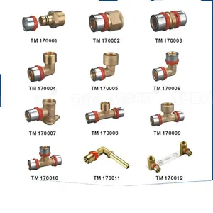 OEM verfügbar lieferant meistverkauften kunststoffrohr messingpressfittings mit langer lebensdauer