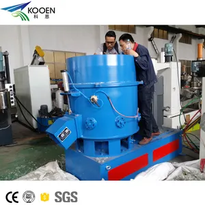 High capacity agglomerator pp pe film recycling pelletizing machine for sale