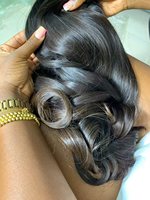 Paquetes de cabello ondulado camboyano Camboyano de cabello crudo para precio de fábrica