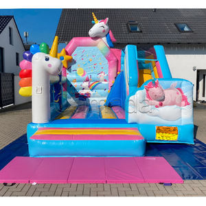 Château gonflable licorne princesse avec toboggan <span class=keywords><strong>pour</strong></span> événements - Product Image 3