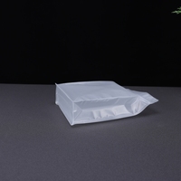 Sacs d'emballage transparents mats à fond plat, écologiques, personnalisés avec logo imprimé, avec fermeture éclair, pochettes verticales pour noix et snacks, vente en gros