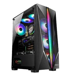 Boîtier d'ordinateur en acier EVESKY Phantom Opera I Full Tower, châssis complet avec côtés transparents, RGB, refroidissement par eau, ATX, ports USB 3.0 - Product Image 2