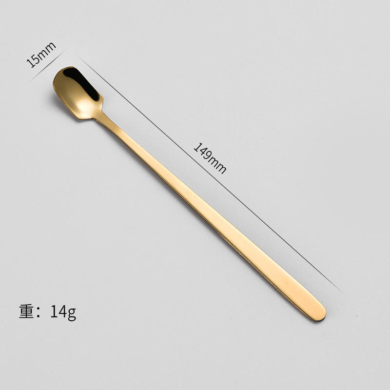 gold Square spoon 15cm