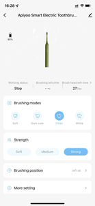แปรงสีฟันไฟฟ้าชาร์จ USB ได้,แปรงสีฟันไฟฟ้าสำหรับผู้ใหญ่ <span class=keywords><strong>Soinc</strong></span> พร้อม TUYA APP ฉลากส่วนตัว OEM - Product Image 2