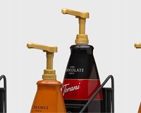 Tête de pompe à lotion de qualité alimentaire 28 mm, couvercle 28/400, distributeur de sauce doré pour la cuisine domestique, pompe à sirop