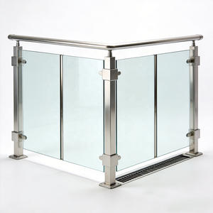 Ringhiera <span class=keywords><strong>in</strong></span> <span class=keywords><strong>Vetro</strong></span> per Veranda, Progetto per Hotel e Uffici, Design di Sicurezza, Balaustra per Terrazza Esterna e Scale - Product Image 1