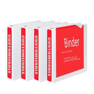 Tùy Chỉnh Nhựa Trắng 1 Inch 3 Vòng Xem Chất Kết Dính - Product Image 2