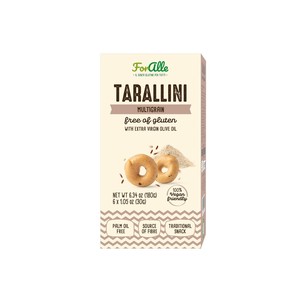 ขนมกรุบกรอบรสเค็มแบบดั้งเดิม ผลิตในอิตาลี ปราศจากกลูเตน ทำจากธัญพืชหลายชนิด ตรา ForAlle รุ่น CTL283-1 ขนาด 6x30 กรัม (180 กรัม) - Product Image 1