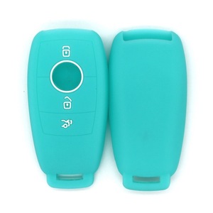 Coque de protection pour <span class=keywords><strong>clé</strong></span> de voiture en silicone multicolores, compatible avec <span class=keywords><strong>Mercedes</strong></span> Classe C, Classe E, GLE, accessoires pour <span class=keywords><strong>clé</strong></span> intelligente. - Product Image 5