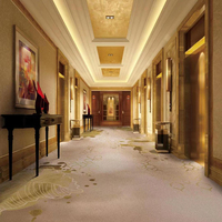 Bon prix tapis de couloir d'entrée d'hôtel 5 étoiles de luxe tapis imprimé