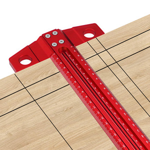 Độ chính xác Hợp kim nhôm t-cai trị đánh dấu đo Deluxe gạch chéo ra lỗ <span class=keywords><strong>scribing</strong></span> công cụ cho DIY chế biến gỗ dự án OEM ODM - Product Image 1