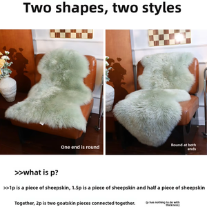 Musterstück: Ganzes Stück Schafwolle Stuhlkissen – Luxuriöses, weiches Plüsch-Sitzkissen für moderne Wohn- und Barmöbel - Product Image 6