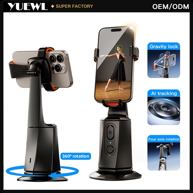Auto AI Face Tracking Gimbal Stabilizer Phone Shooting Stand Remote 360° Rotating Phone Holder Customize