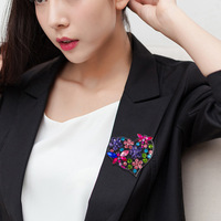 Broche Rétro Personnalisée, Design Créatif, pour Manteau et Vêtements, Accessoire de Mode Tendance