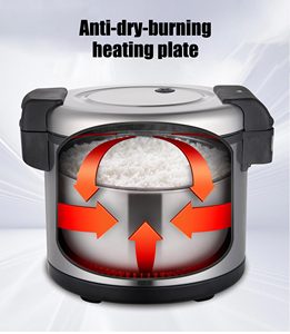 Compre equipo de cocina comercial opcional de gran capacidad, <span class=keywords><strong>olla</strong></span> <span class=keywords><strong>arrocera</strong></span> automática de múltiples funciones de 15L y 16L en turco - Product Image 4