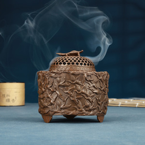 Copper Thousand Crane Incense Burner Small Size Religious Use Sandalwood Aroma Diffuser Craft <b>Ornament</b> - Product Image 1