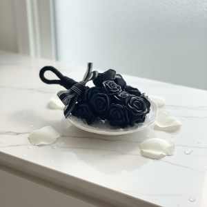 Jabón Decorativo Negro con Forma de Flor en Cuerda, Jabón Colgante para Baño, para Diseño Interior Minimalista y Estilo Gótico - Product Image 6