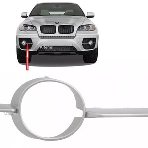 Bmw Front <b>Bumper</b> Fog Light Grille Cover Trim 51117188385 51117188386 <b>Clip</b> On Plastic Left Right - Product Image 2