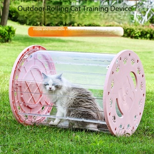 Fully Enclosed Quiet Cat Treadmill Roller - Portable Outdoor Cat Toy <strong>Pet</strong> Training <strong>Fitness</strong> Equipment - Product Image 2