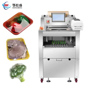 Semi Automatic Vegetable Fruit Pe Pvc Cling Film Packing Machine Small Hand Packaging Machine For Food Fresh Keeping Wrapping
