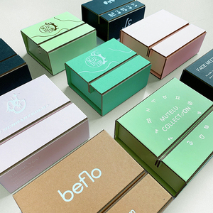 Factory Supplier Empty Paper Packaging Folding <b>Gift</b> Paper <b>Box</b> Ring <b>Earrings</b> Necklace Jewelry Packaging <b>Box</b> Folded Magnet <b>Box</b> - Product Image 5