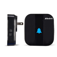 Meilleure vente sonnette de porte intelligente 45 sonneries portée de 300 mètres sonnette sans fil étanche pour bureau à domicile école Villa prise d'alimentation