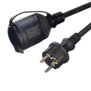 Cable de alimentación de enchufe CEE de 3 pines de alta resistencia de <span class=keywords><strong>220V</strong></span> con enchufe impermeable de 3x1, 5 mm2 Cable de extensión de 5M para uso en exteriores de 2 polos - Product Image 2