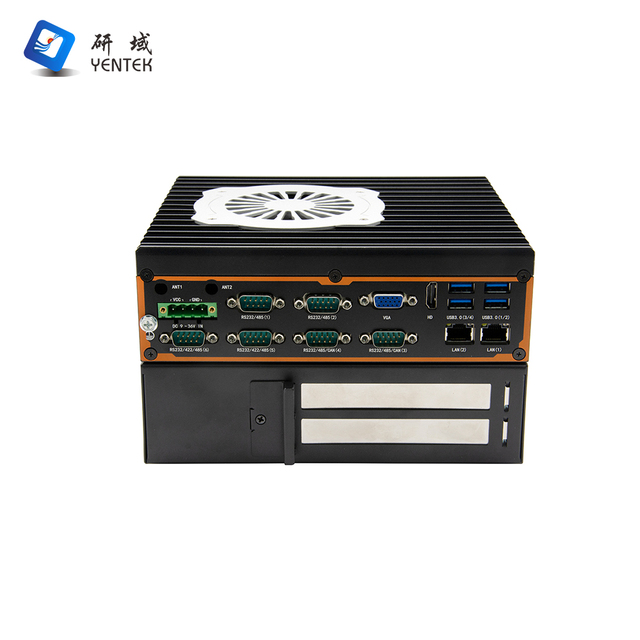 OEM ODM Industrial Embedded Pc Intel DDR4 HD VGA 6 RS232 485 DB9 COM 2 LAN PCIE X16/X8 DIN Rail Industrial Computer