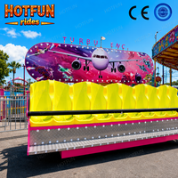 Manège mobile portable Crazy Wave pour enfants, équipement de jeu de carnaval monté sur remorque, mini manèges Miami
