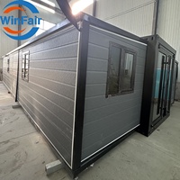 WinFair Container Homes Tiny House Maison pliable de luxe de 40 pieds Maisons de conteneurs extensibles en expansion depuis la Chine