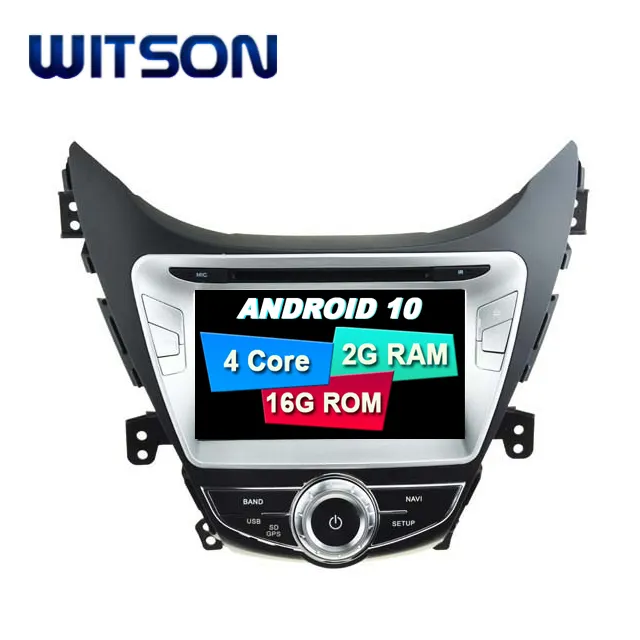 Witson player de dvd, player de carro de 8 polegadas, android 10.0, para hyundai elantra i35 avante 2010 2011 2012 2013, áudio automotivo
