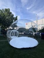 Personnalisé 3m 4m 5m Bulle Maison Gonflable Extérieure Maison de Rebond de Bulles Tente PVC Extérieur Transparent Ballon Tente à Bulles avec Souffleur