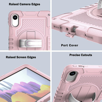 Étui de protection personnalisé en PC rigide et silicone résistant aux chocs, rose Sakura, pour tablette Xiaomi Pad6 6 Pro 11 pouces