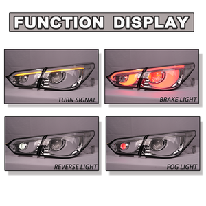 Luces Traseras Modificadas RGB SINDAR para Infiniti Q50 Q50s 2013-2017, para Nissan Skyline 200GT-T 350GT V37 2014-2024, Estilo Hawkeye - Product Image 3