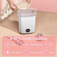 Nouveau chauffe-biberon multifonction 5 en 1 sans BPA, portable, grande capacité, stérilisateur, sécheuse de vaisselle pour bébé