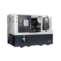 Mesin Bubut CNC 5-Axis Tipe Medium Duty dengan Twin Spindle, Sistem Kontrol Fanuc CNC Akurasi Tinggi, dan Tool Post 12-Stasiun WEIFU