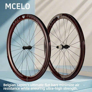 MCLEO MCELO Roue de route en carbone légère 1400g T800 avec moyeu à blocage central à rayons plats et corps de boîtier de roue libre HG/XDR pour frein à disque et axe traversant - Product Image 4